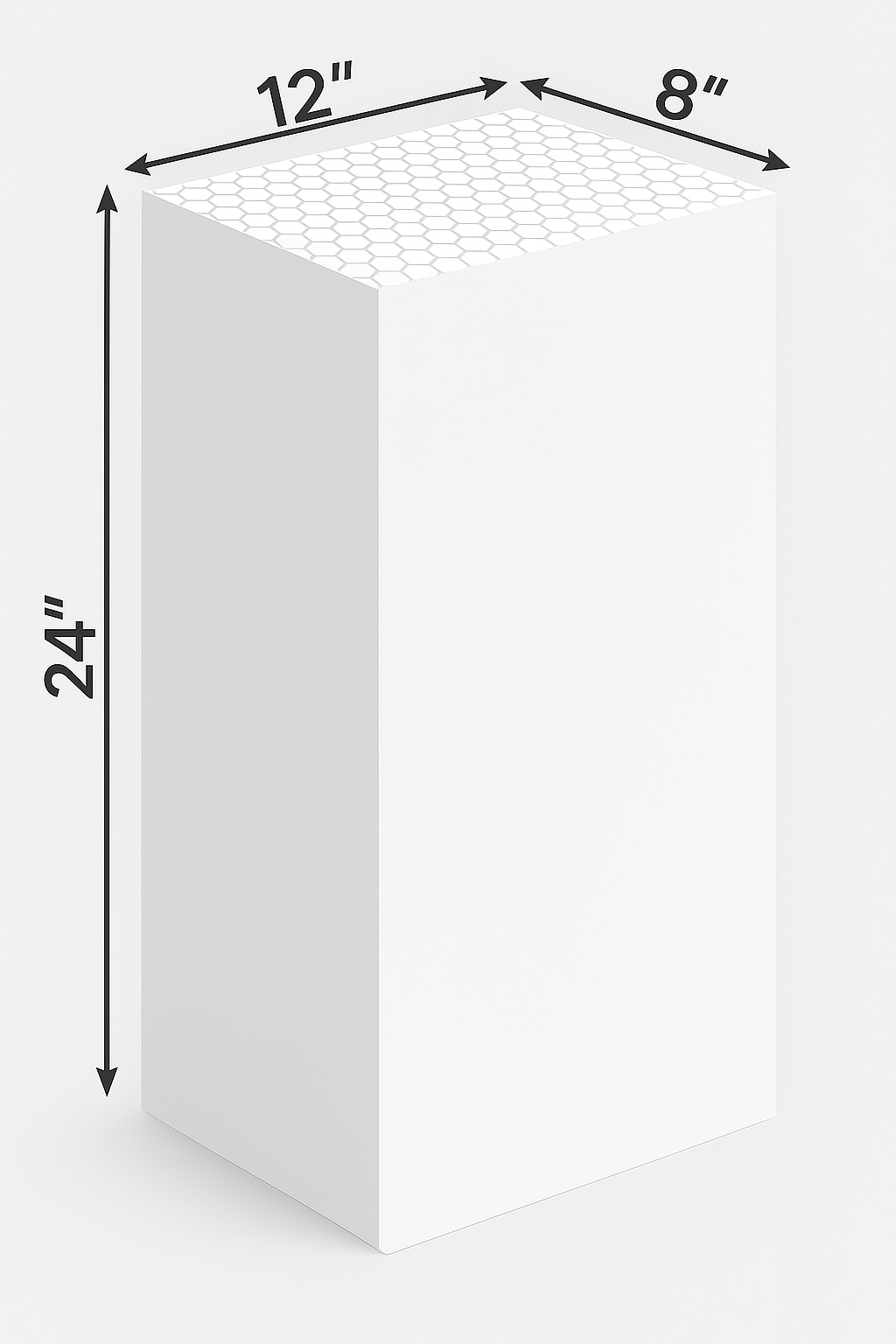 AAC block 8" x 12" x 24"